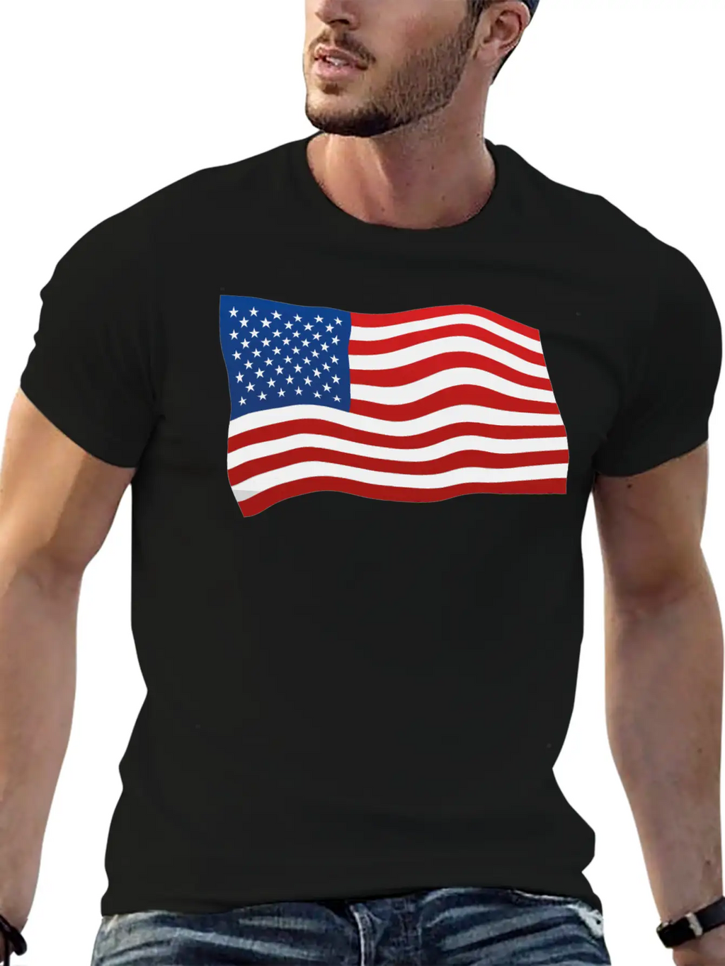 USA Flag Basic Graphic T-Shirt – Daily Comfort In Soft Cotton