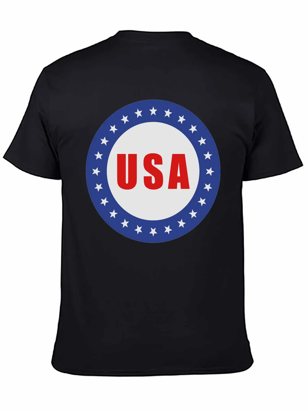 USA Flag Round Basic Graphic T-Shirt – Daily Comfort In Soft Cotton