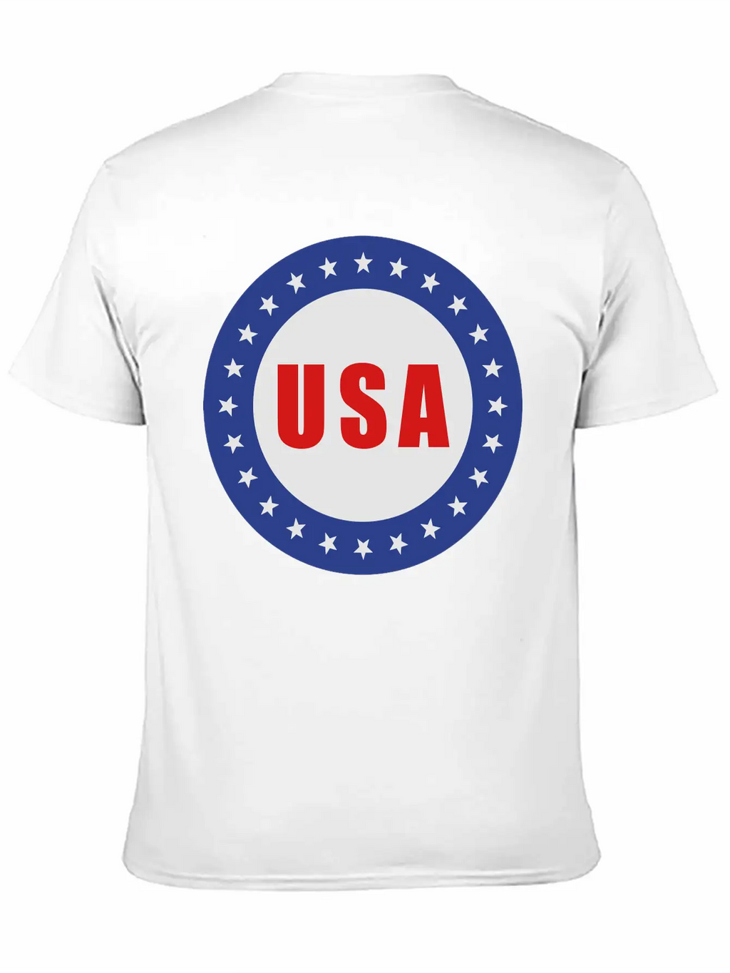 USA Flag Round Basic Graphic T-Shirt – Daily Comfort In Soft Cotton
