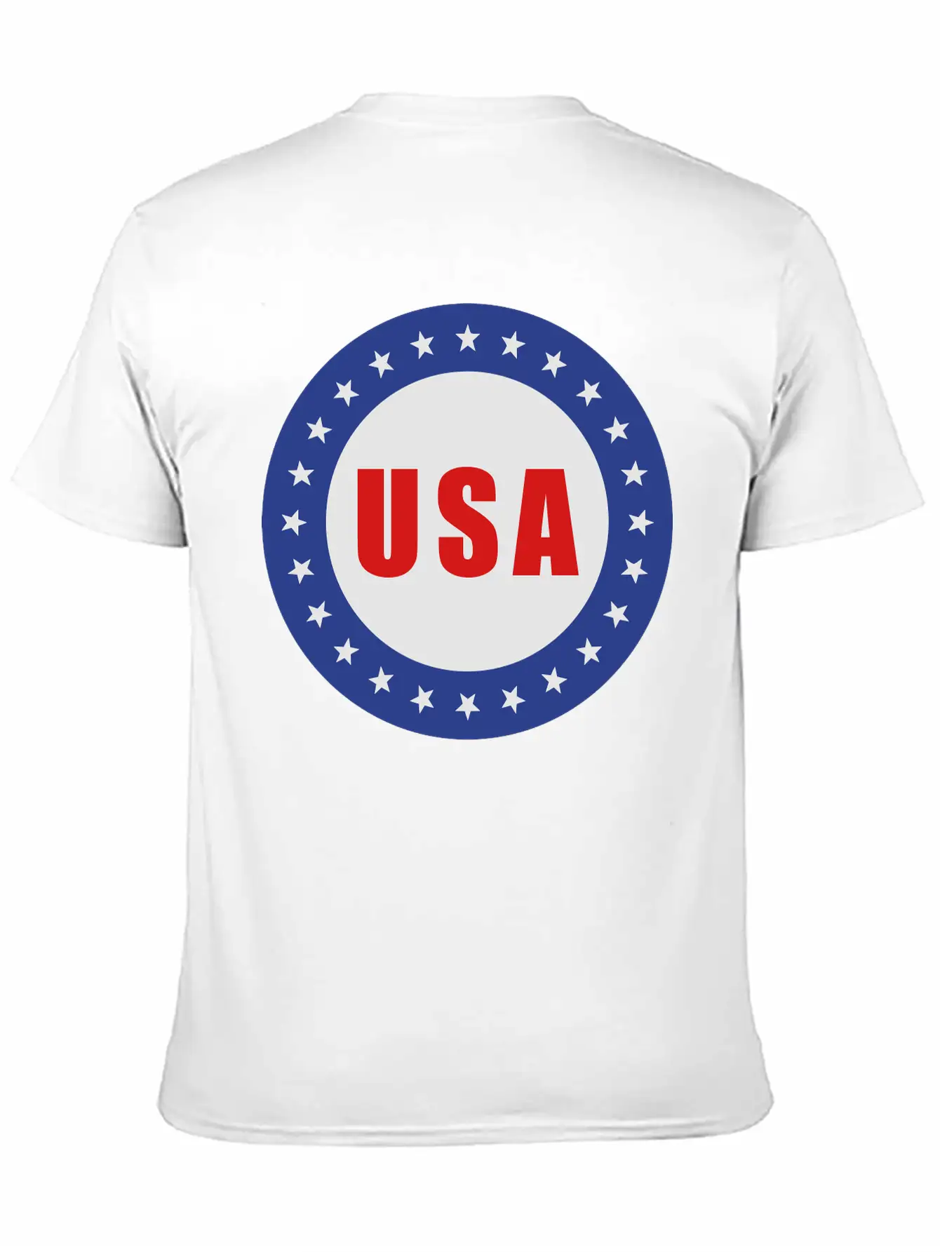 USA Flag Round Basic Graphic T-Shirt – Daily Comfort In Soft Cotton