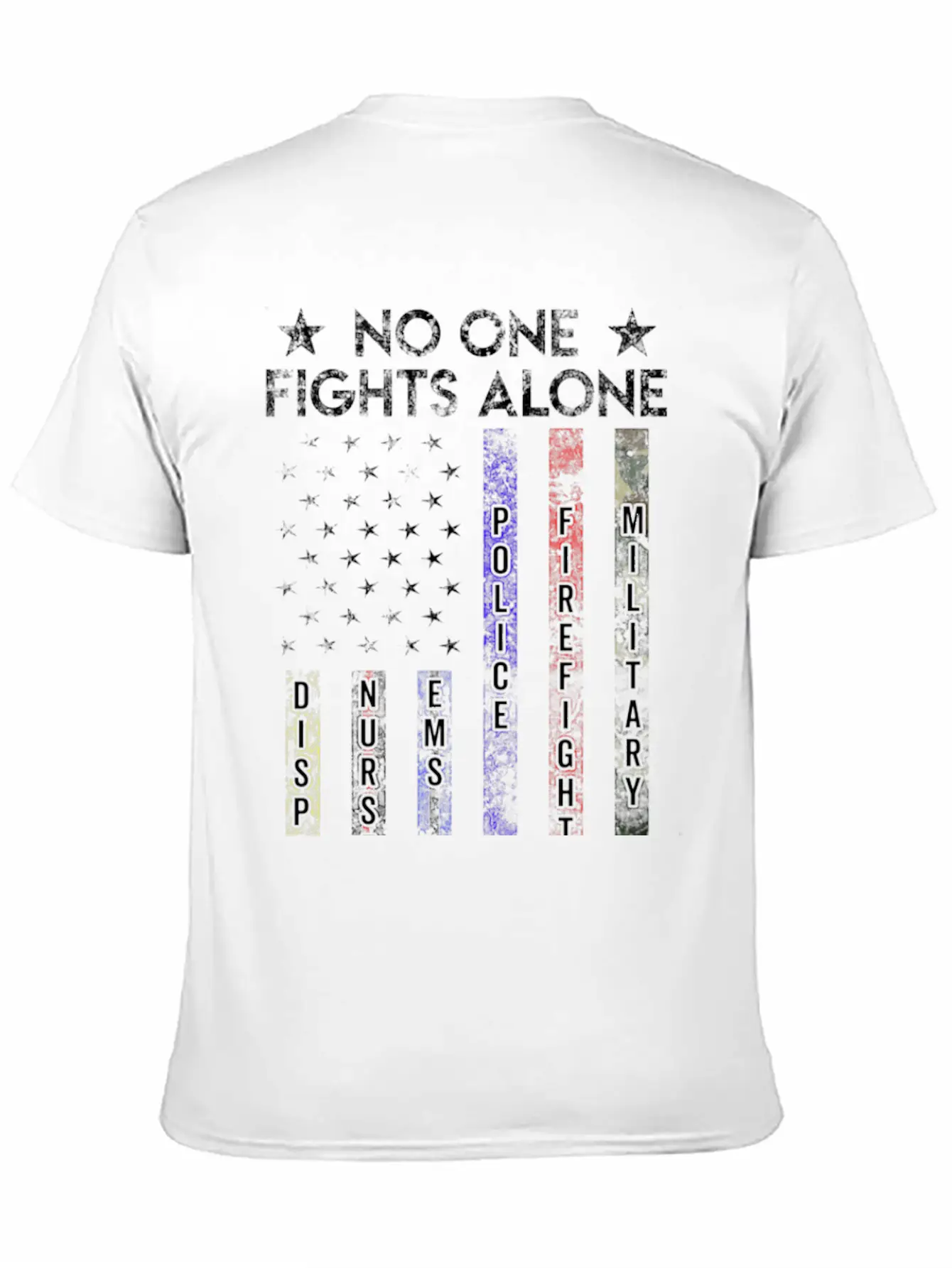 Usa Flag Thin Line Military Police Nurse No-One Fi Timeless Short Sleeve Tee – Comfy And Minimalist Design