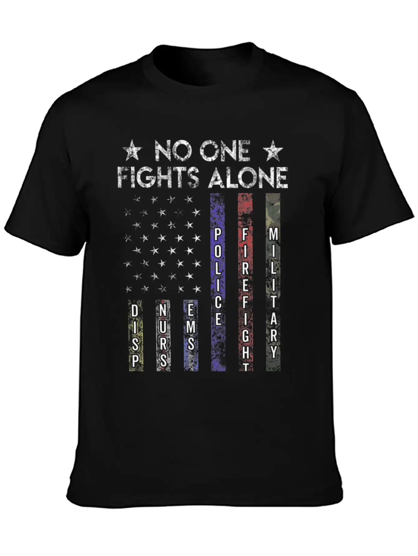 Usa Flag Thin Line Military Police Nurse No-One Fi Timeless Short Sleeve Tee – Comfy And Minimalist Design