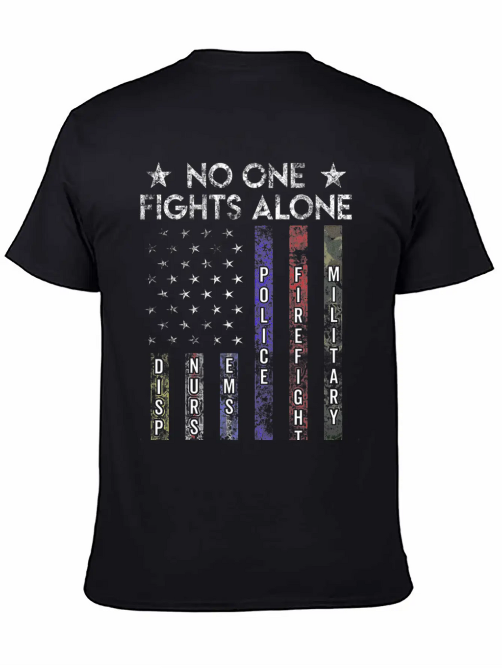 Usa Flag Thin Line Military Police Nurse No-One Fi Timeless Short Sleeve Tee – Comfy And Minimalist Design