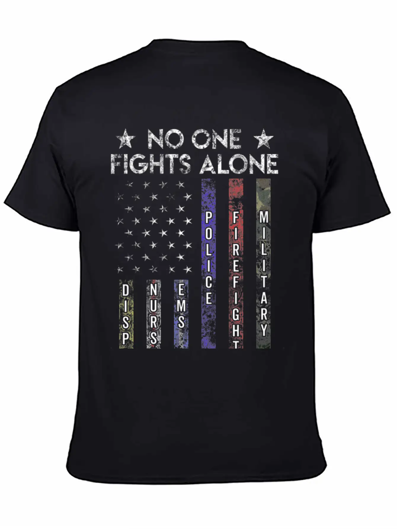 Usa Flag Thin Line Military Police Nurse No-One Fi Timeless Short Sleeve Tee – Comfy And Minimalist Design