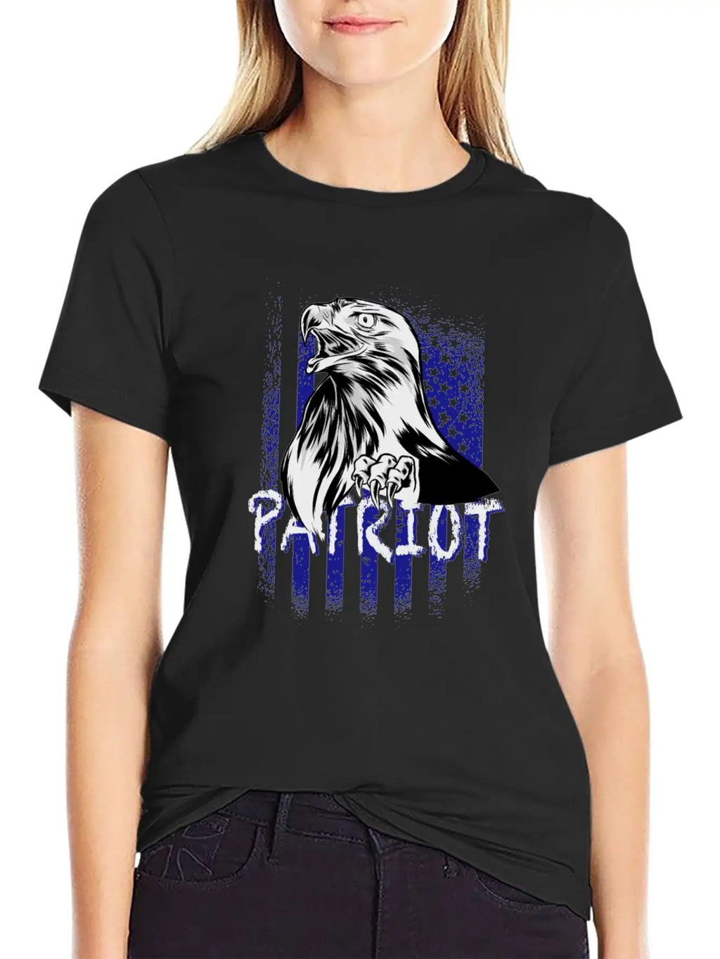 USA Flag With Eagle Patriot Breathable Soft Cotton T-Shirt – Timeless Casual Look