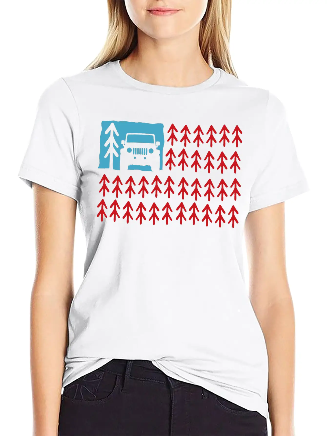 Usa Offroad Lover Trees Adventure 4x4 Offroad Unisex Casual T-Shirt – Clean Design For Daily Comfort