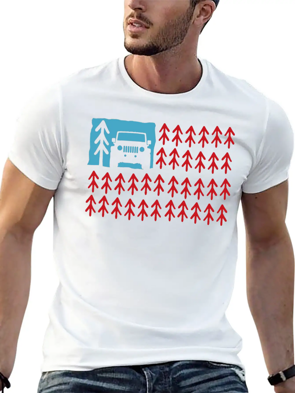 Usa Offroad Lover Trees Adventure 4x4 Offroad Unisex Casual T-Shirt – Clean Design For Daily Comfort