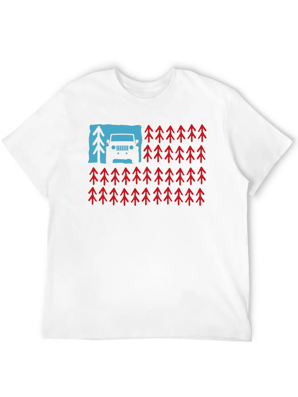Usa Offroad Lover Trees Adventure 4x4 Offroad Unisex Casual T-Shirt – Clean Design For Daily Comfort