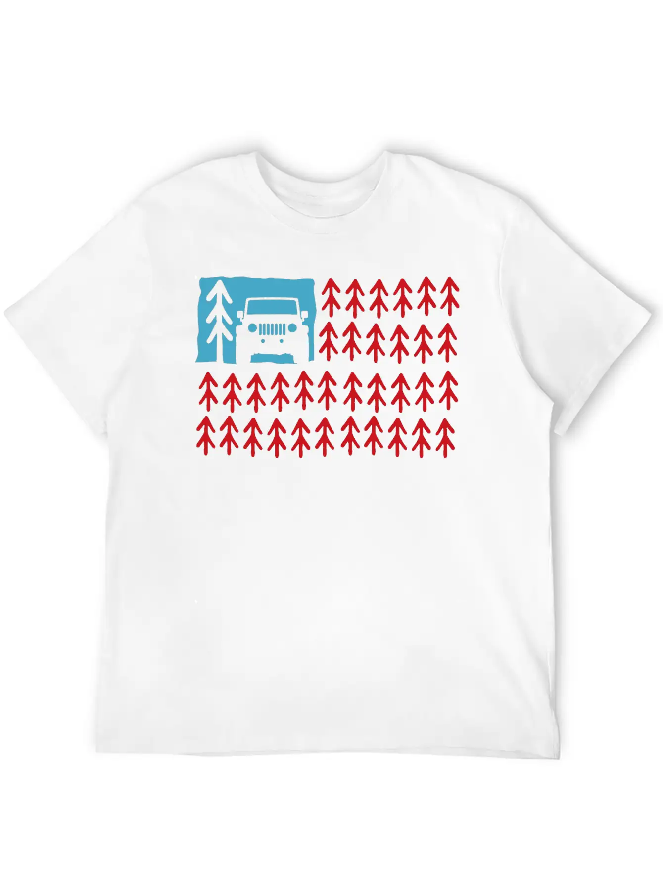 Usa Offroad Lover Trees Adventure 4x4 Offroad Unisex Casual T-Shirt – Clean Design For Daily Comfort