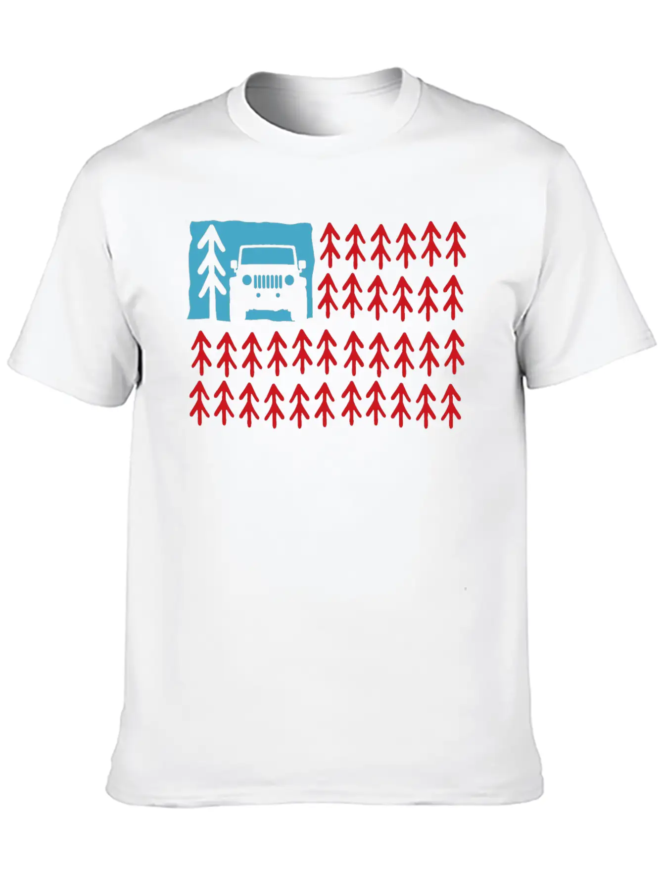 Usa Offroad Lover Trees Adventure 4x4 Offroad Unisex Casual T-Shirt – Clean Design For Daily Comfort