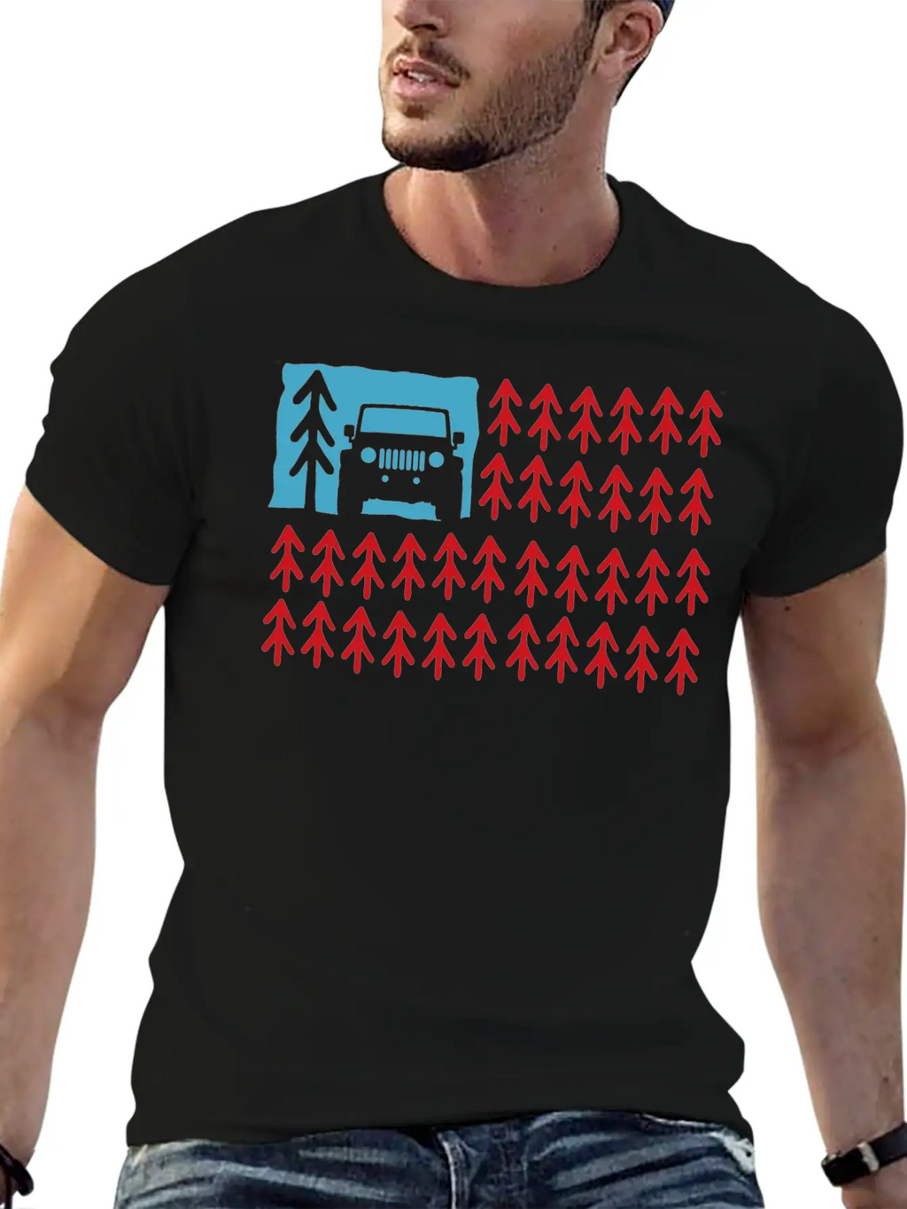 Usa Offroad Lover Trees Adventure 4x4 Offroad Unisex Casual T-Shirt – Clean Design For Daily Comfort