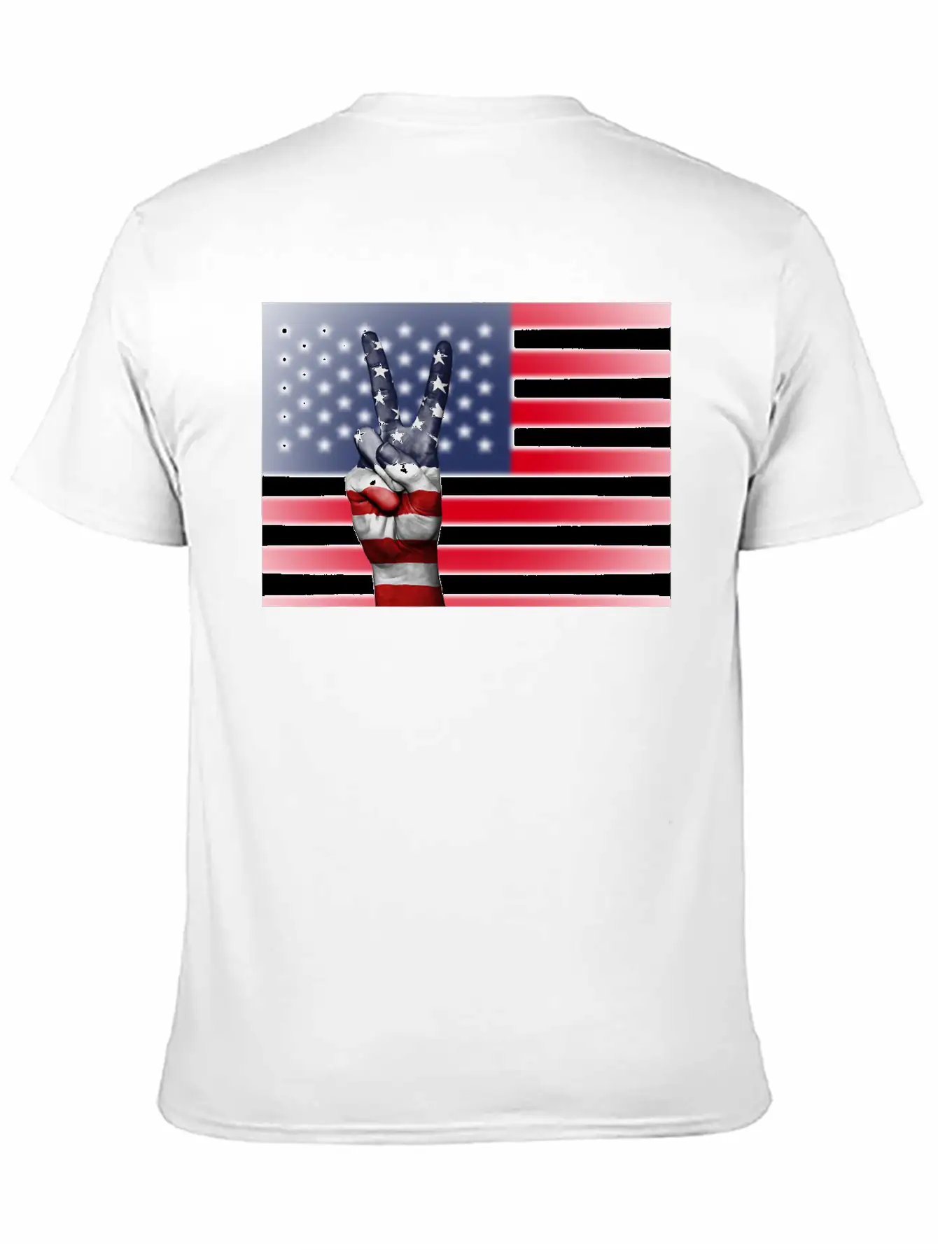 USA Victory Flag T Shirt Basic Graphic T-Shirt – Daily Comfort In Soft Cotton