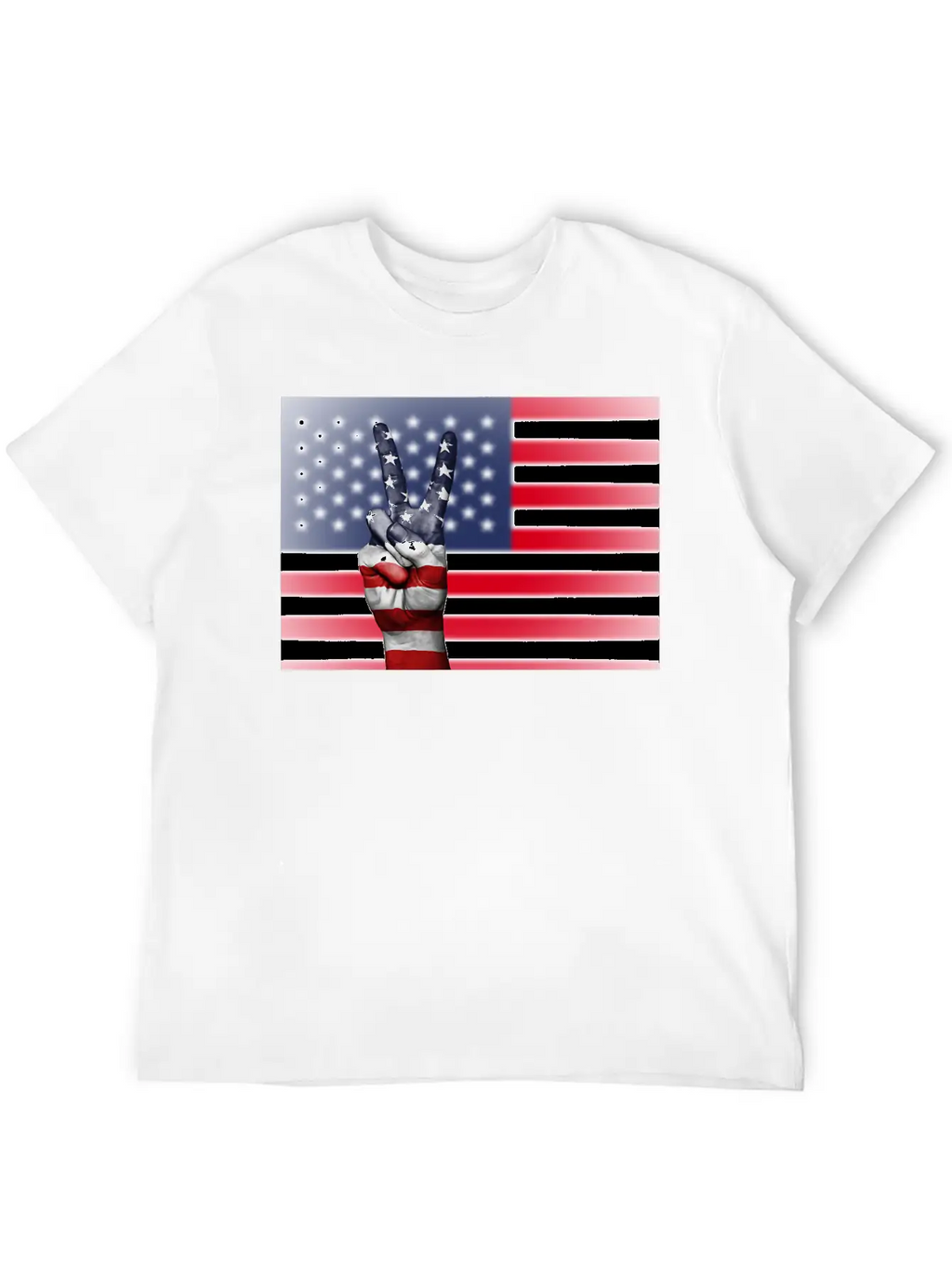 USA Victory Flag T Shirt Basic Graphic T-Shirt – Daily Comfort In Soft Cotton