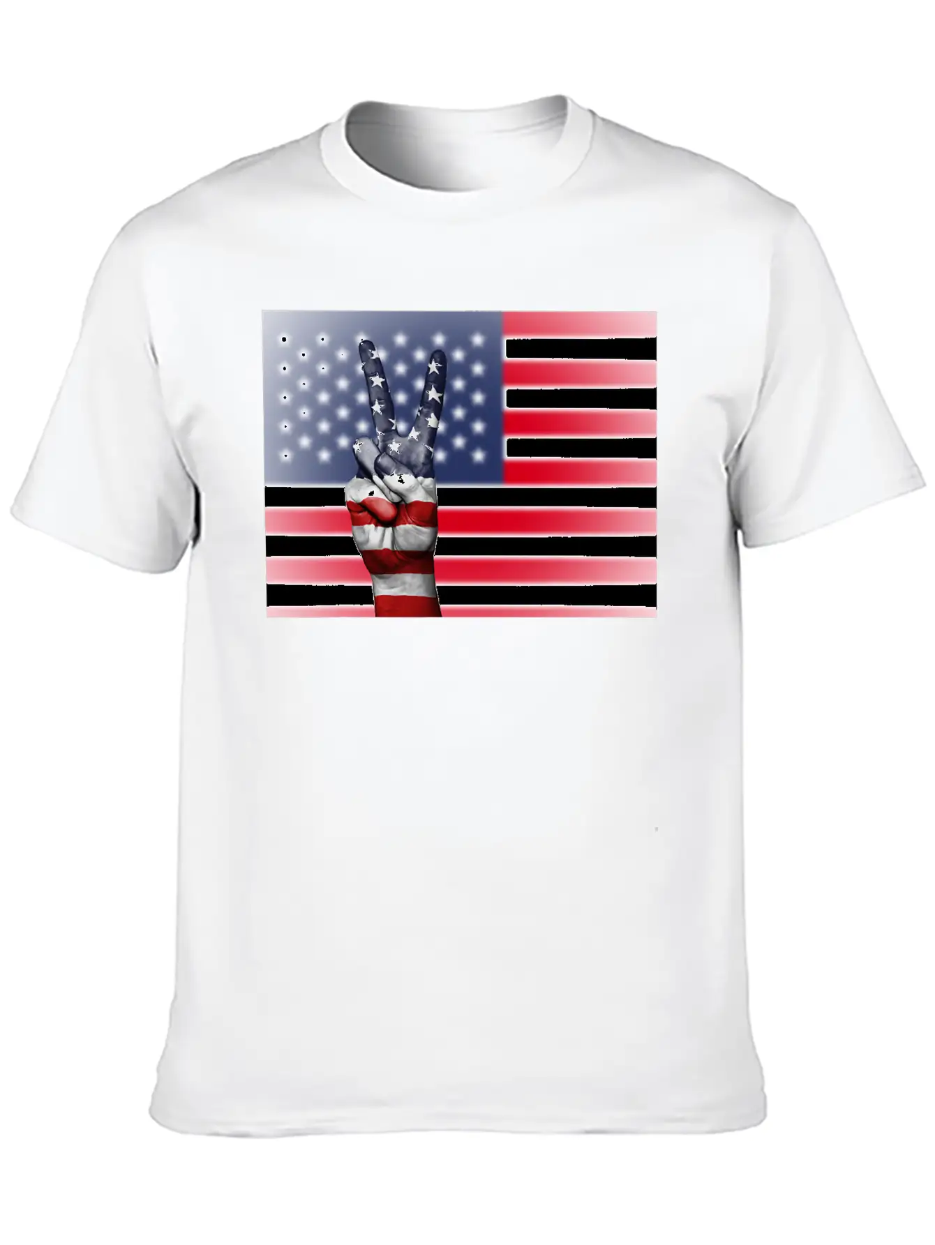 USA Victory Flag T Shirt Basic Graphic T-Shirt – Daily Comfort In Soft Cotton