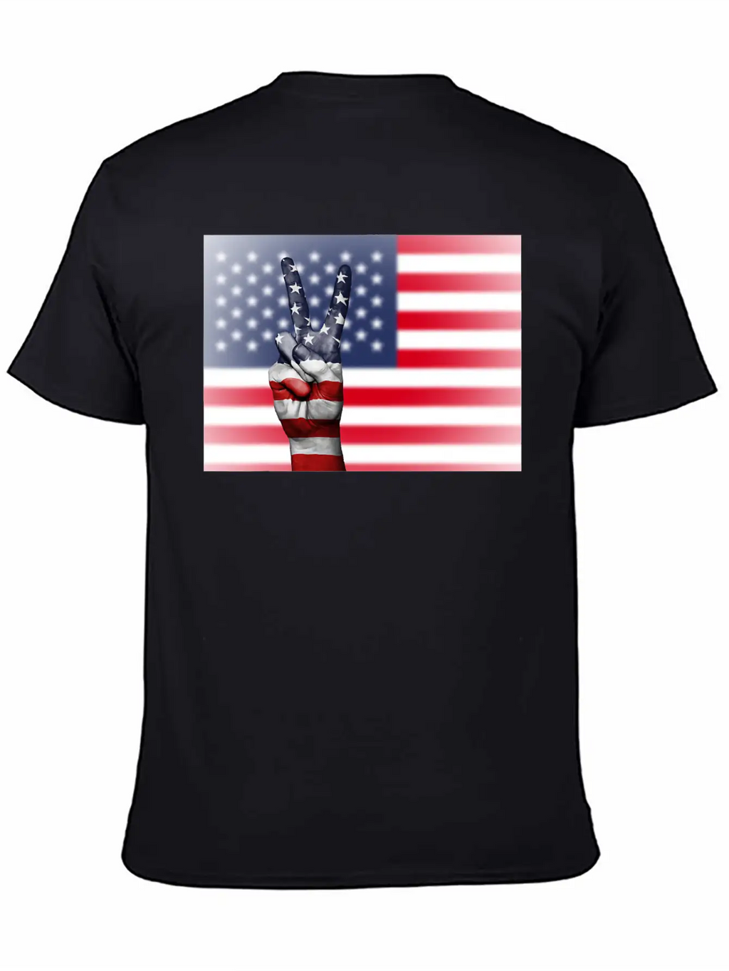 USA Victory Flag T Shirt Basic Graphic T-Shirt – Daily Comfort In Soft Cotton