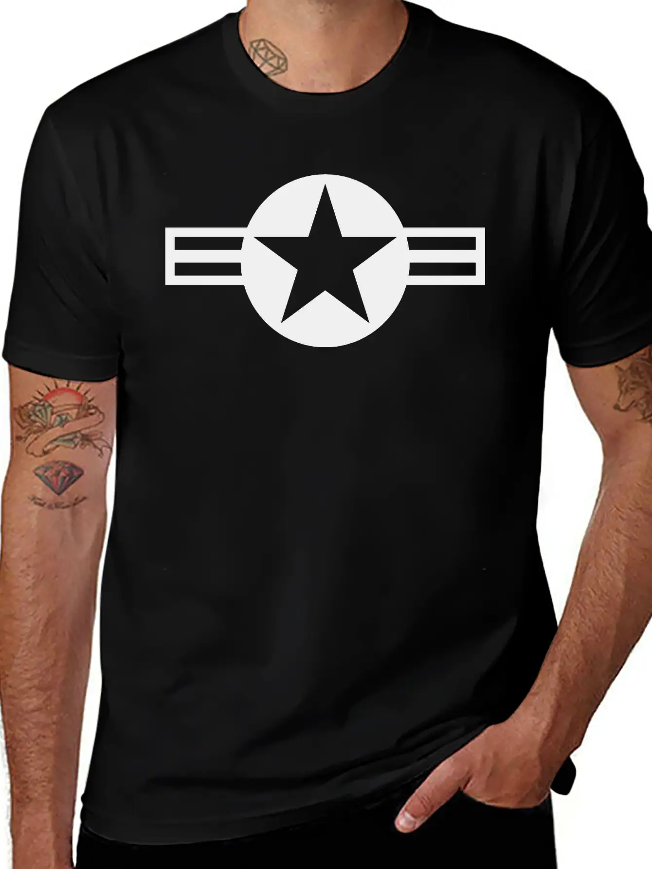 USAF Roundel Basic Graphic T-Shirt – Daily Comfort In Soft Cotton