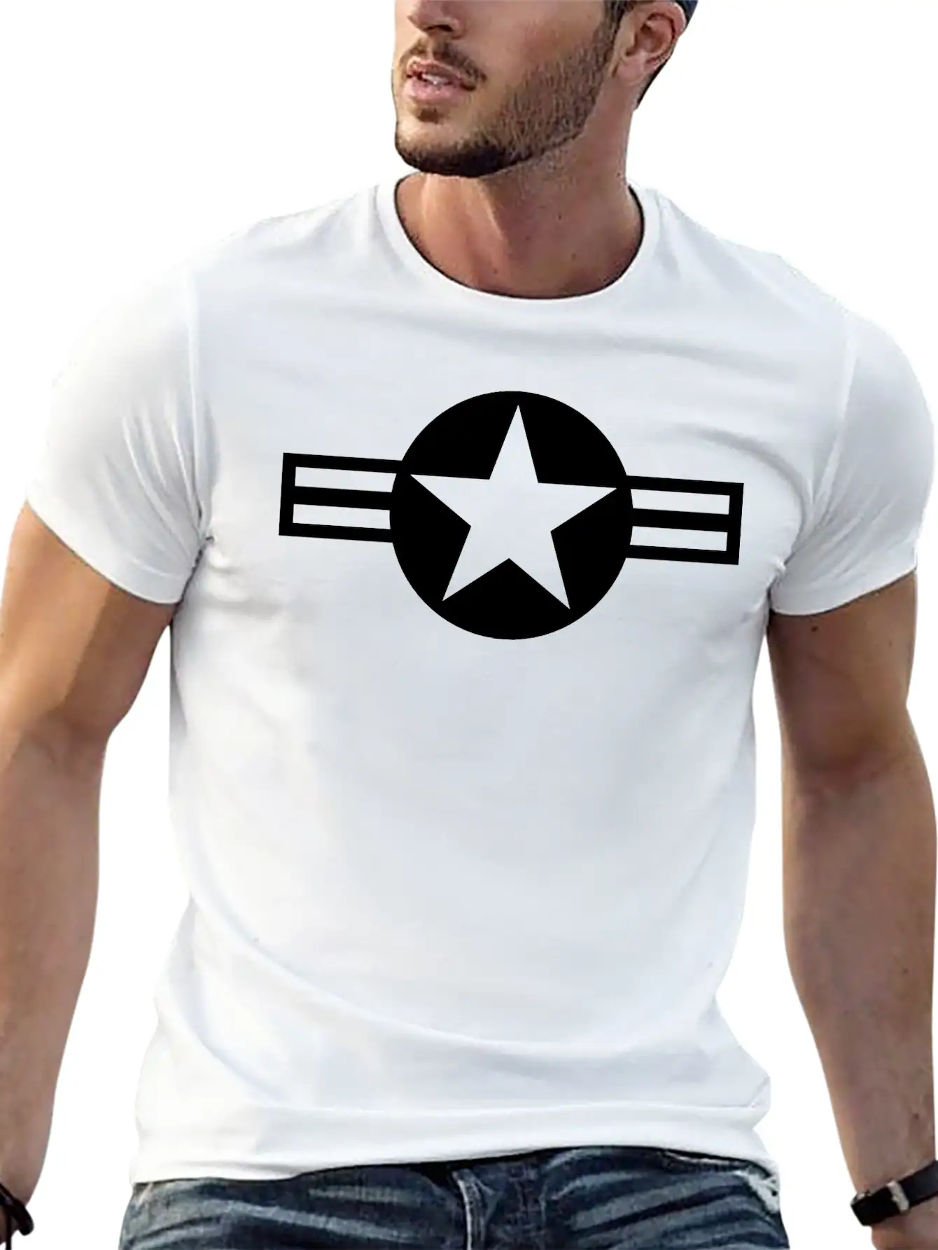 USAF Roundel Basic Graphic T-Shirt – Daily Comfort In Soft Cotton