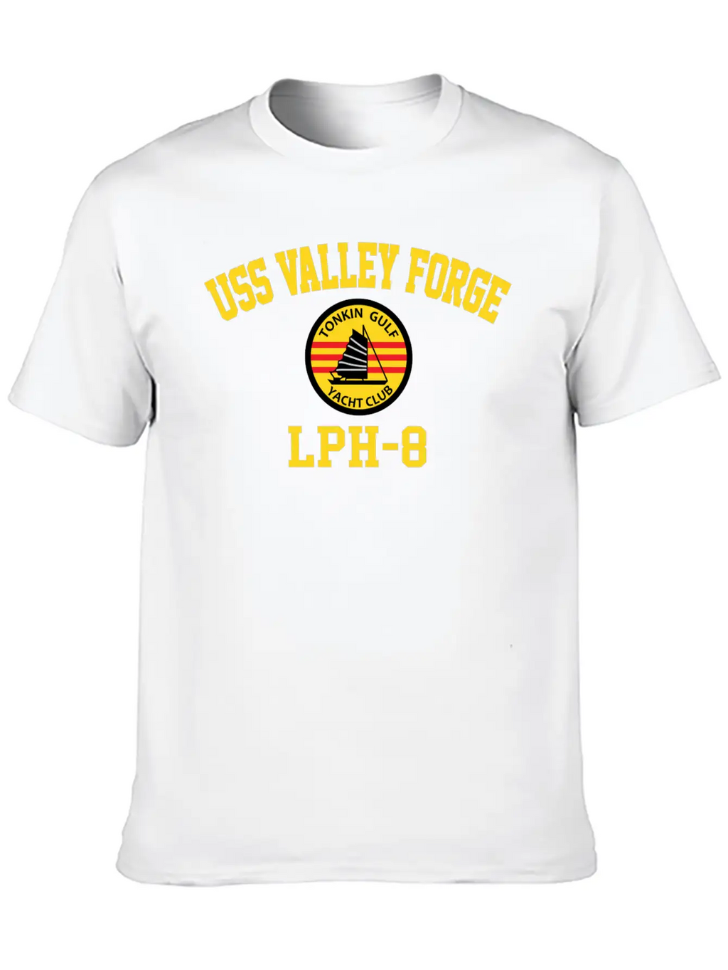 Uss Valley Forge Lph-8 Tonkin Gulf Yacht Club Breathable Graphic T-Shirt – Perfect For Casual Days