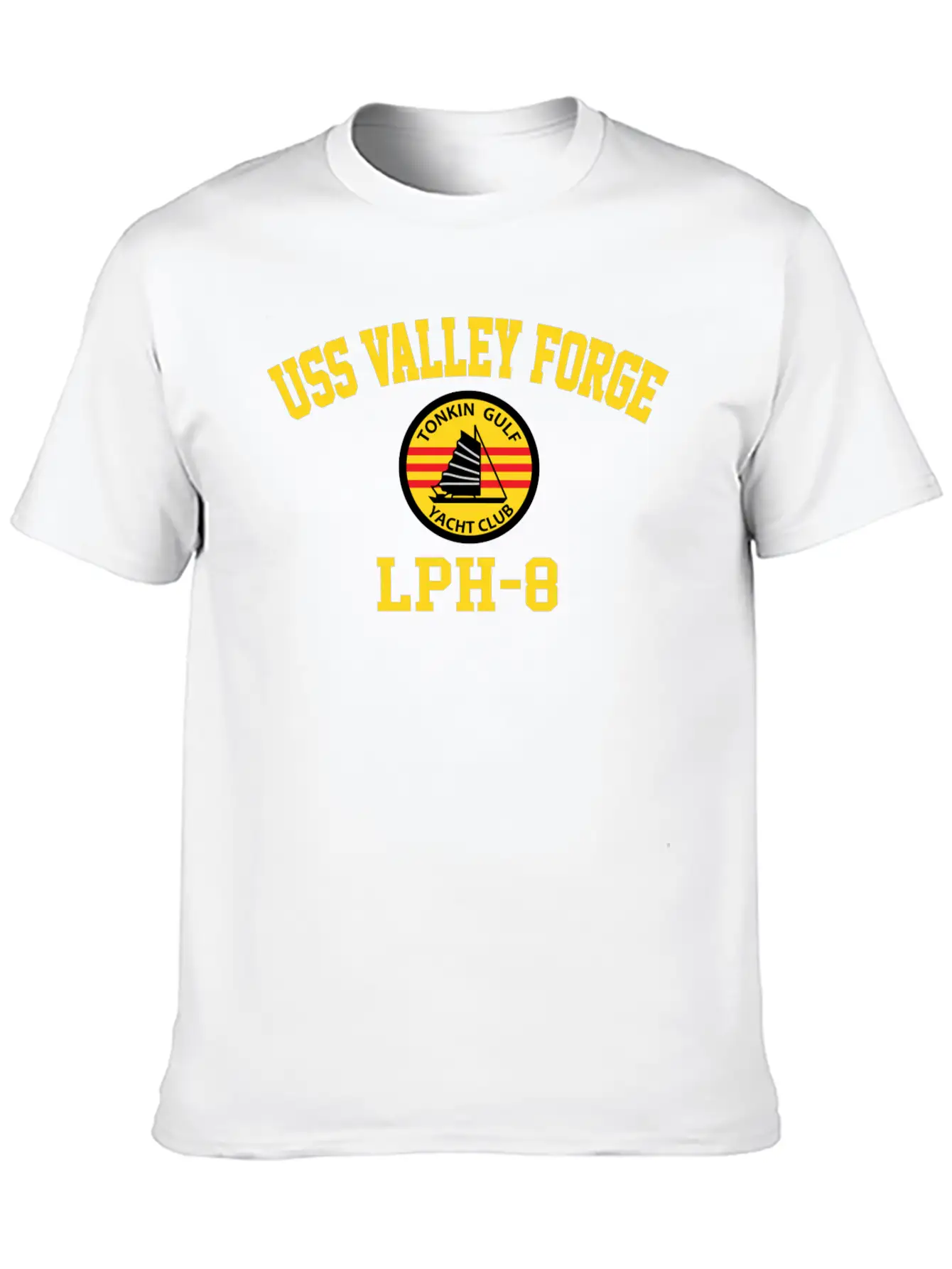 Uss Valley Forge Lph-8 Tonkin Gulf Yacht Club Breathable Graphic T-Shirt – Perfect For Casual Days