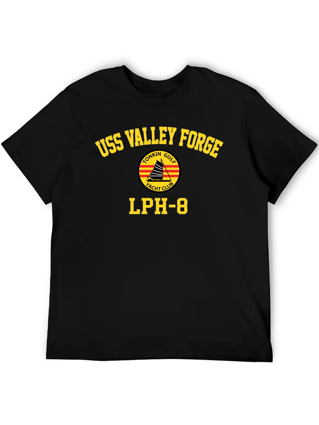 Uss Valley Forge Lph-8 Tonkin Gulf Yacht Club Breathable Graphic T-Shirt – Perfect For Casual Days