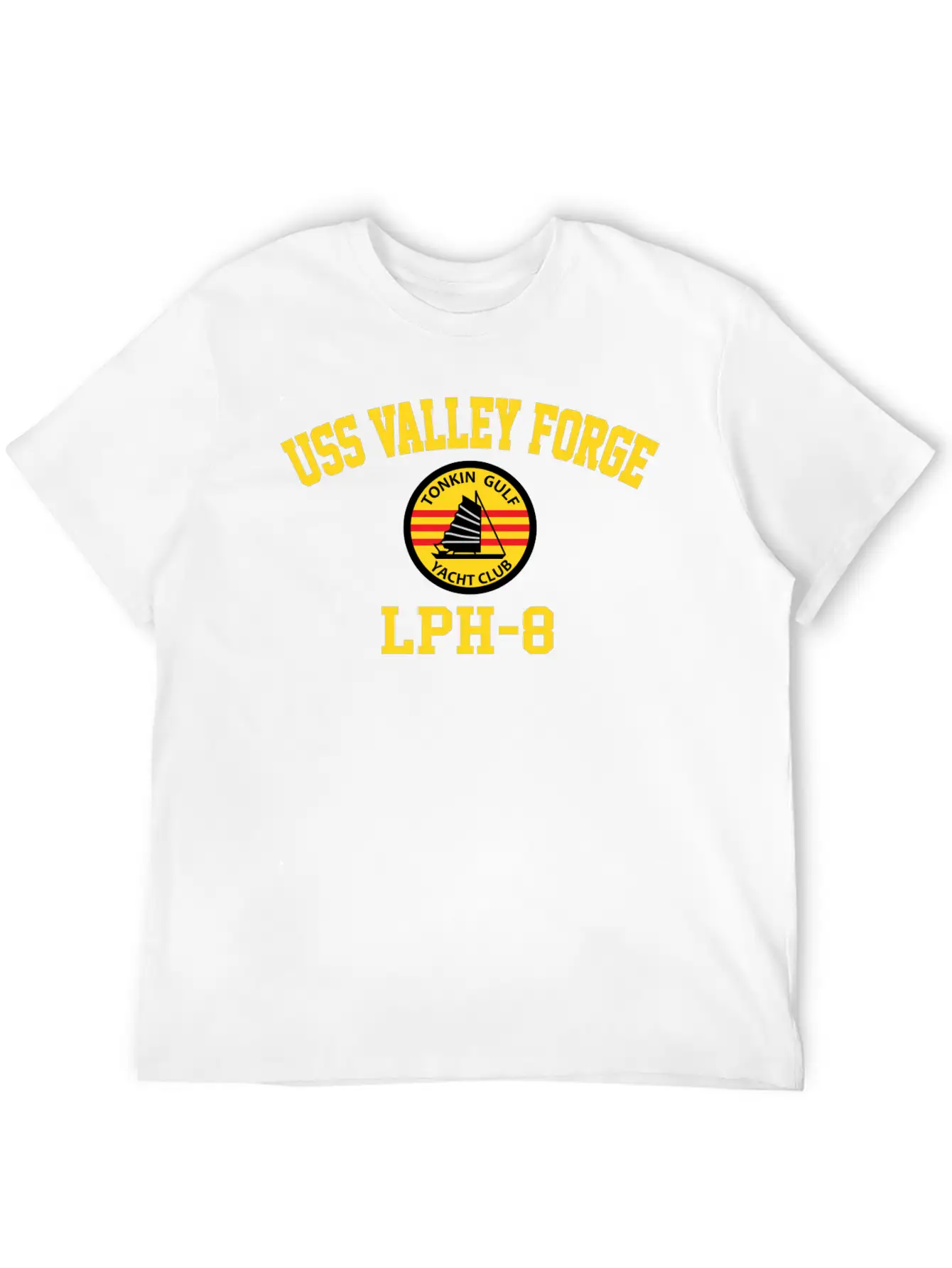 Uss Valley Forge Lph-8 Tonkin Gulf Yacht Club Breathable Graphic T-Shirt – Perfect For Casual Days