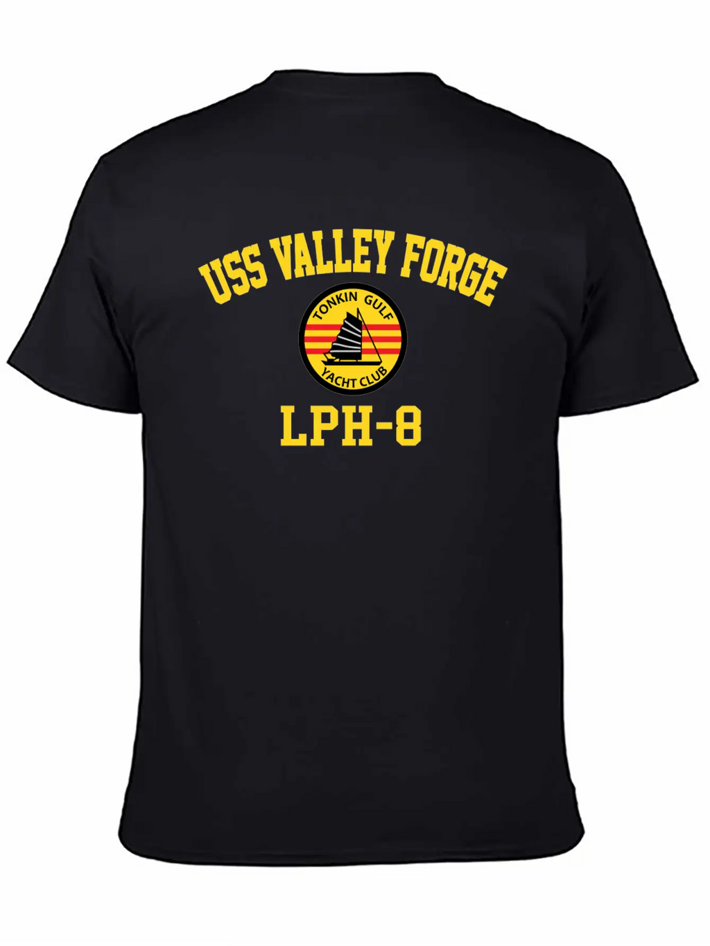 Uss Valley Forge Lph-8 Tonkin Gulf Yacht Club Breathable Graphic T-Shirt – Perfect For Casual Days