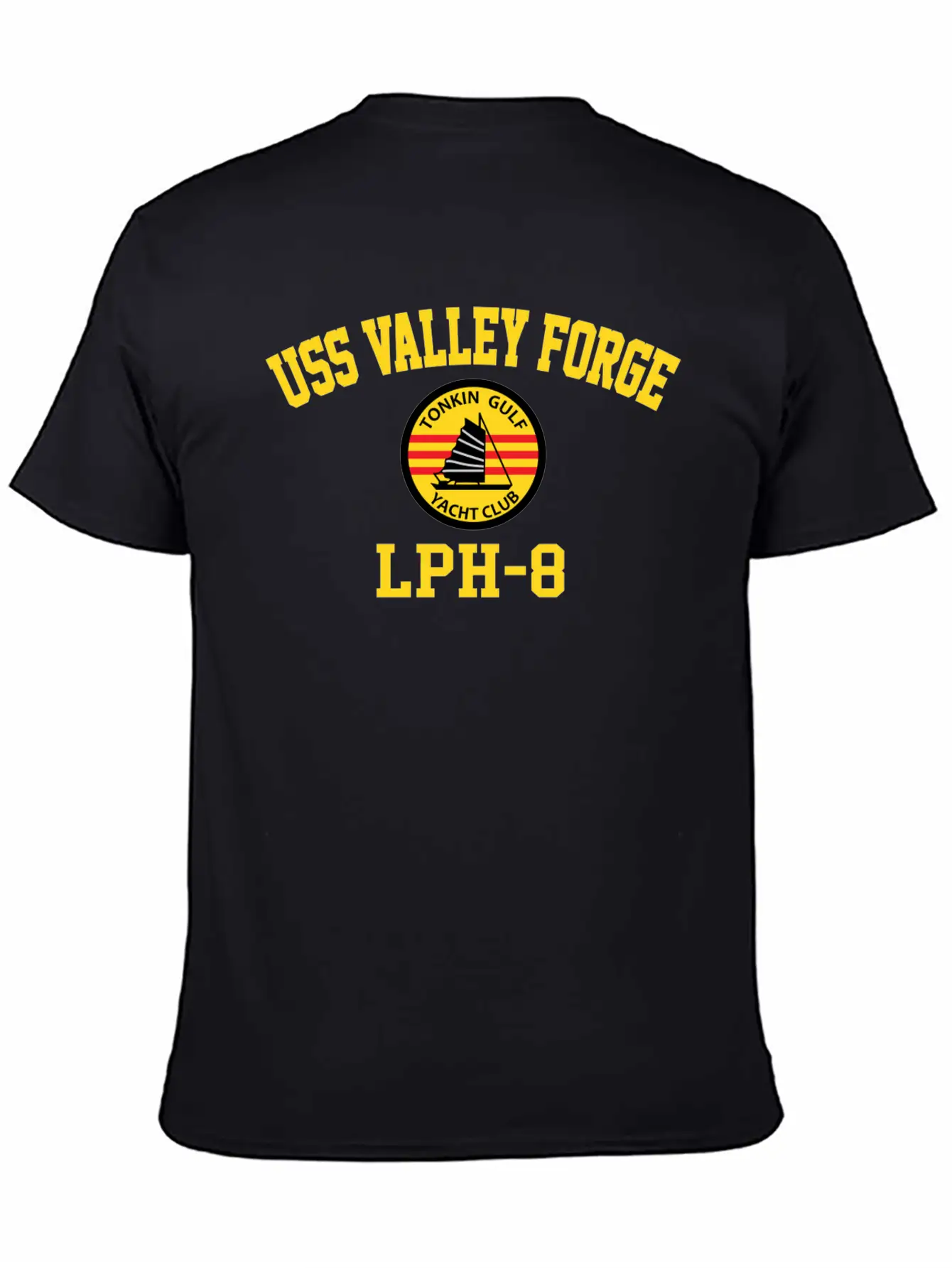 Uss Valley Forge Lph-8 Tonkin Gulf Yacht Club Breathable Graphic T-Shirt – Perfect For Casual Days