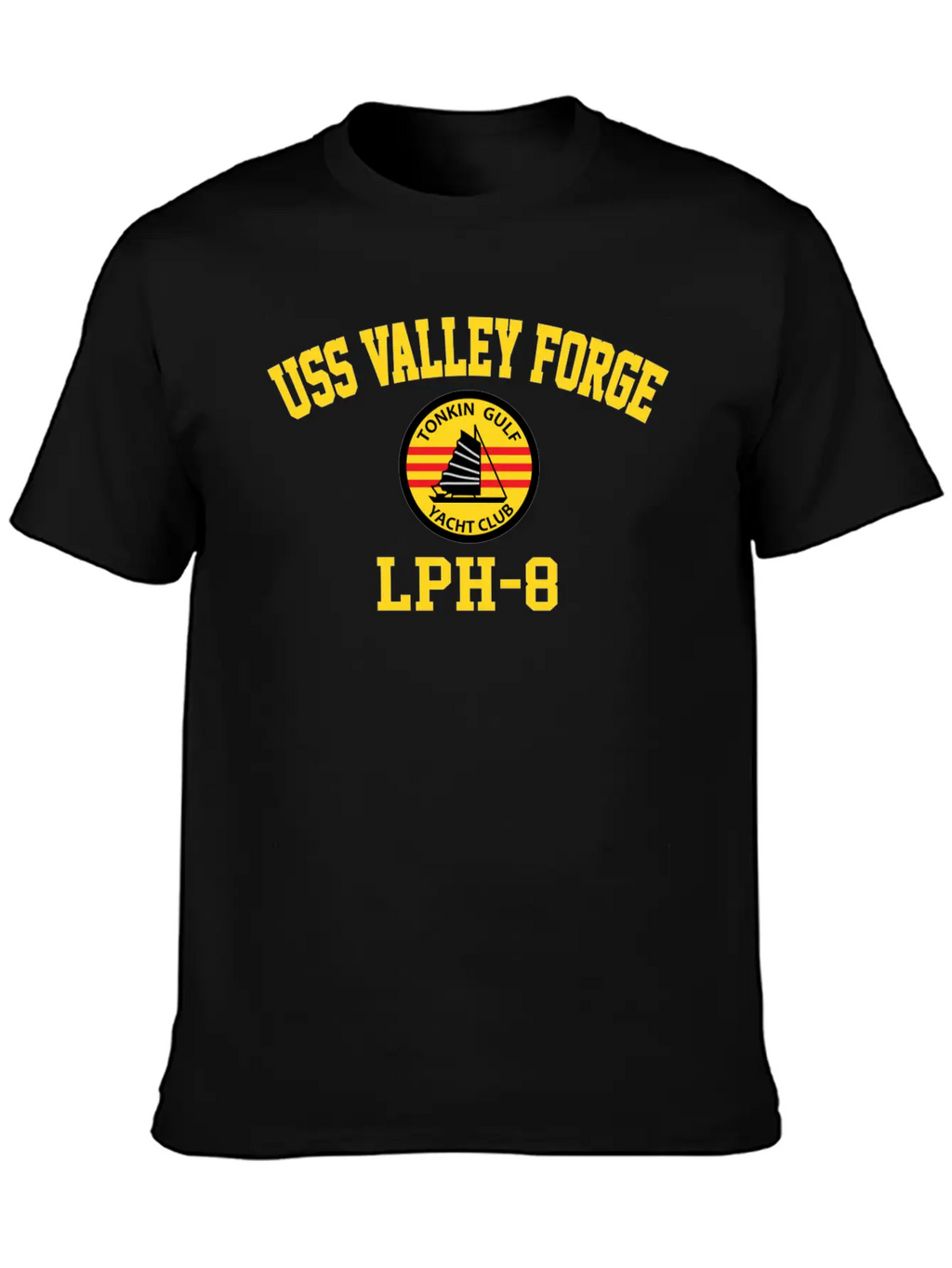 Uss Valley Forge Lph-8 Tonkin Gulf Yacht Club Breathable Graphic T-Shirt – Perfect For Casual Days
