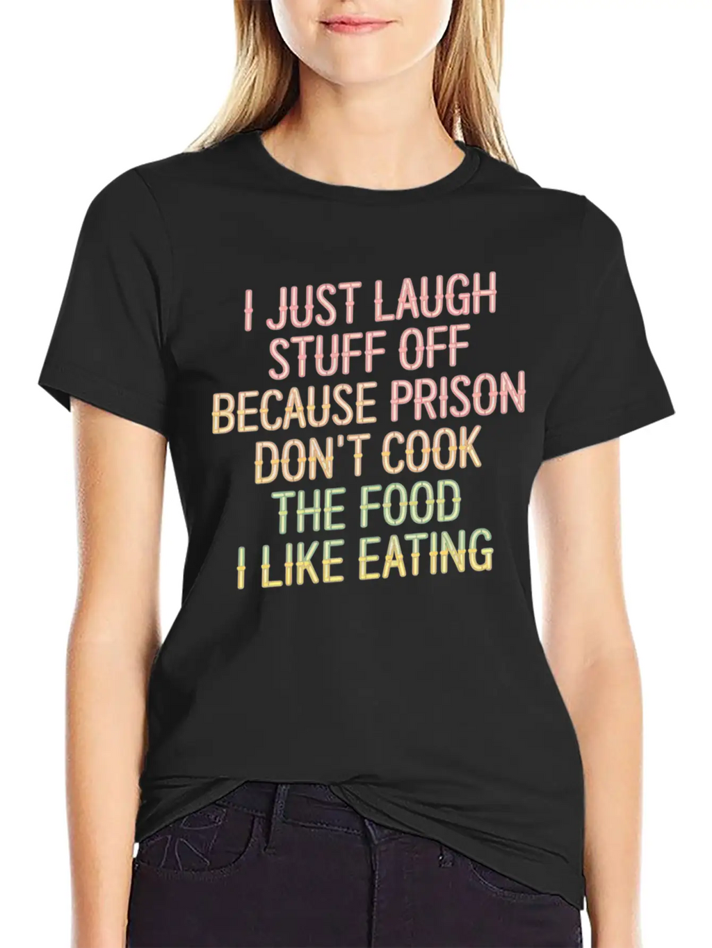 Ust Laugh Off Stuff Prison Food Isn't For Me 6 Stylish Everyday T-Shirt – Unisex Basic Cotton Tee