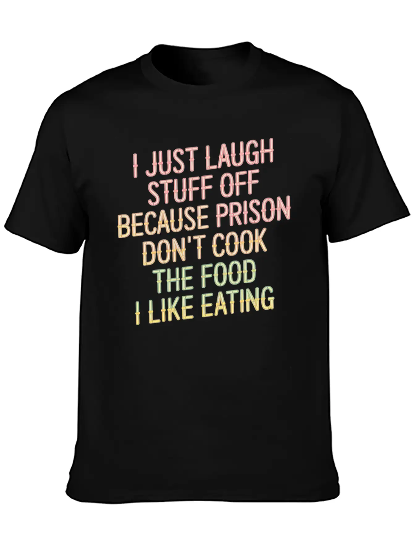 Ust Laugh Off Stuff Prison Food Isn't For Me 6 Stylish Everyday T-Shirt – Unisex Basic Cotton Tee