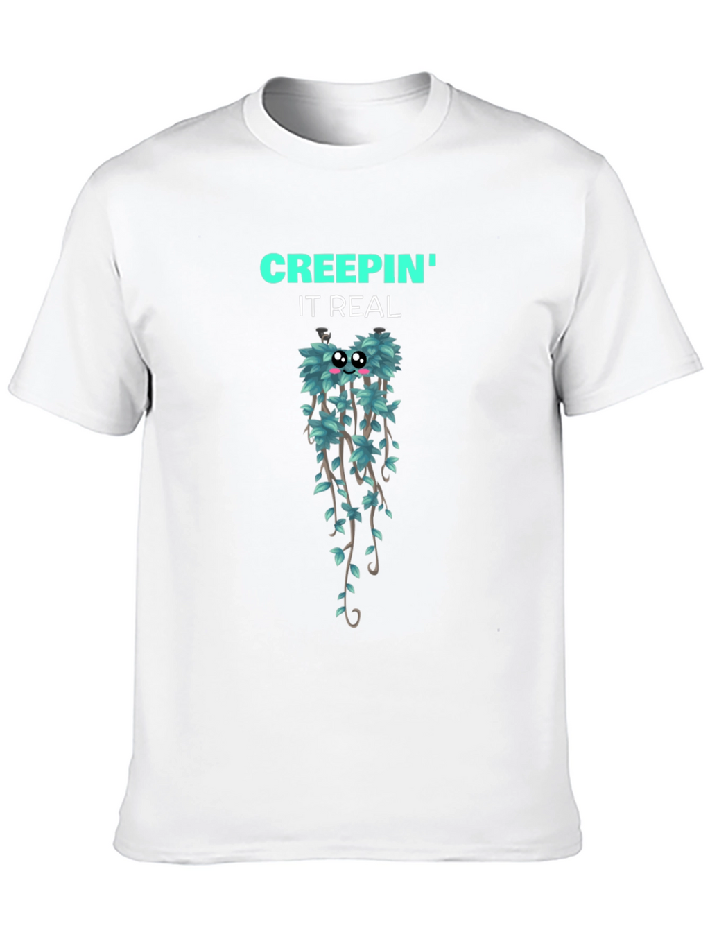 Creepin It Real Graphic T-Shirt - Black