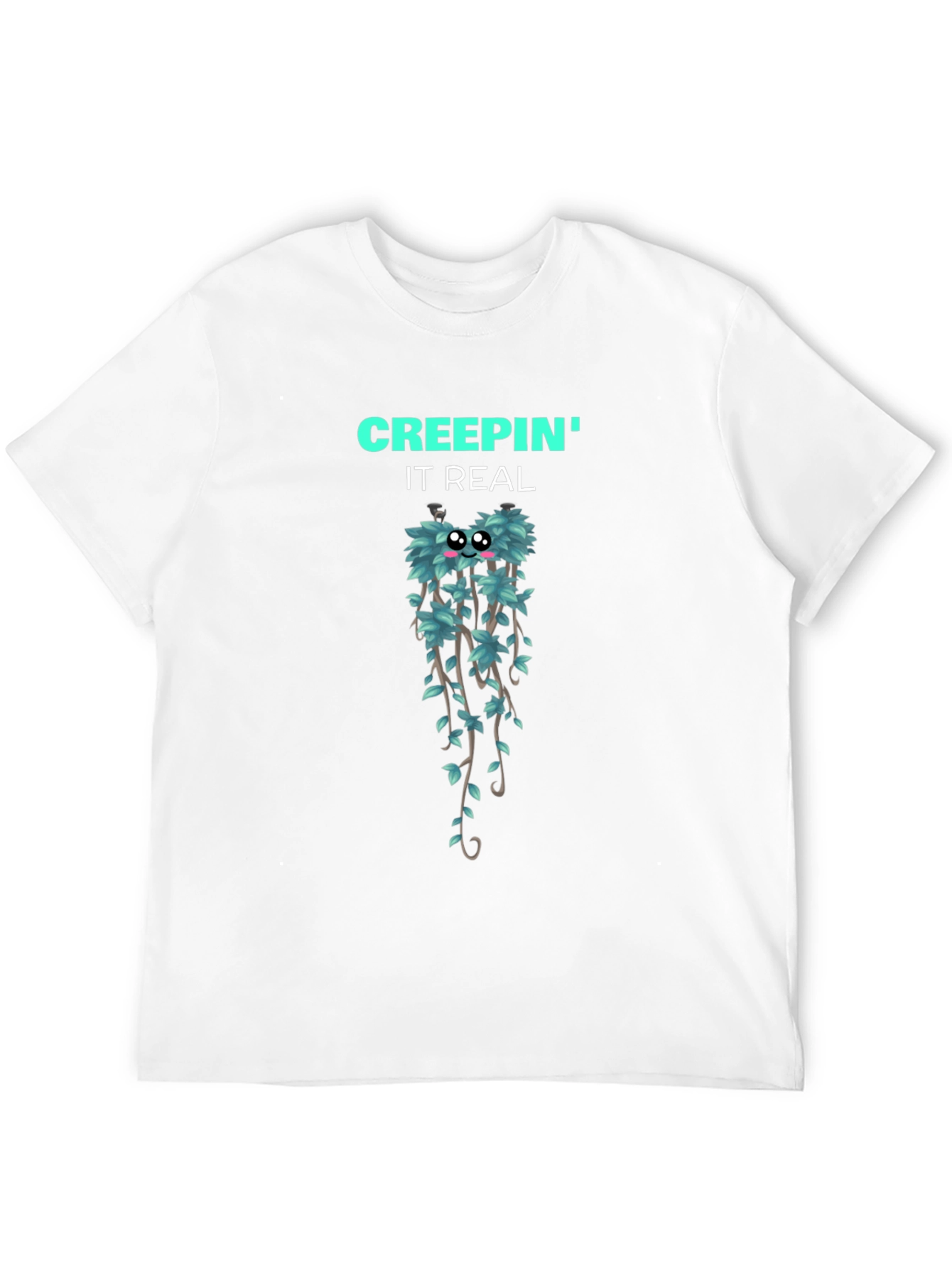 Creepin It Real Graphic T-Shirt - Black