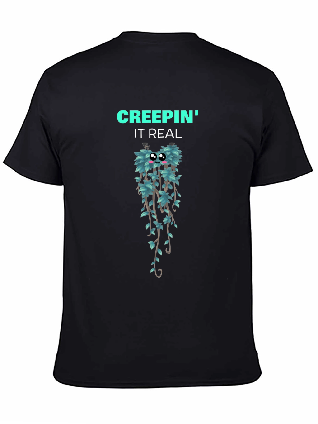 Creepin It Real Graphic T-Shirt - Black