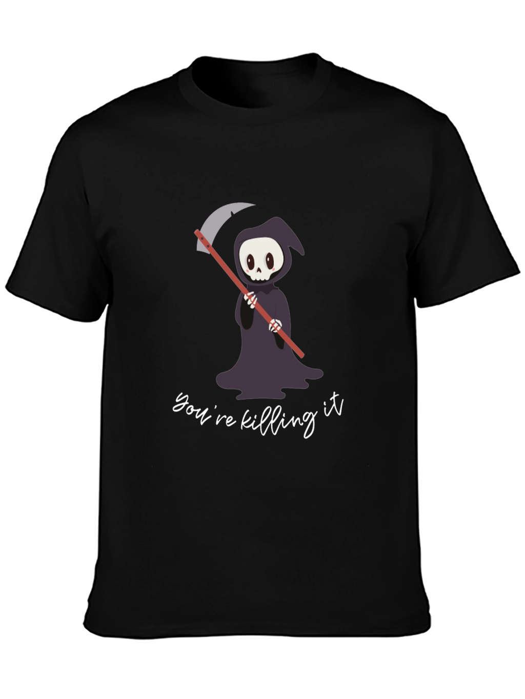 Grim Reaper Cartoon T-Shirt - Youre Killing It!