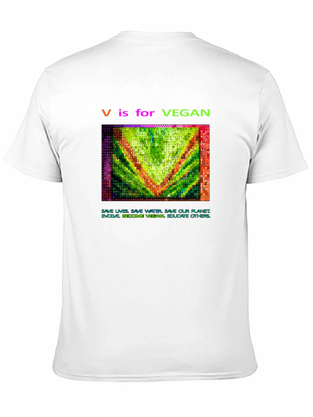 Vegan Graphic Tee - V is for Vegan
