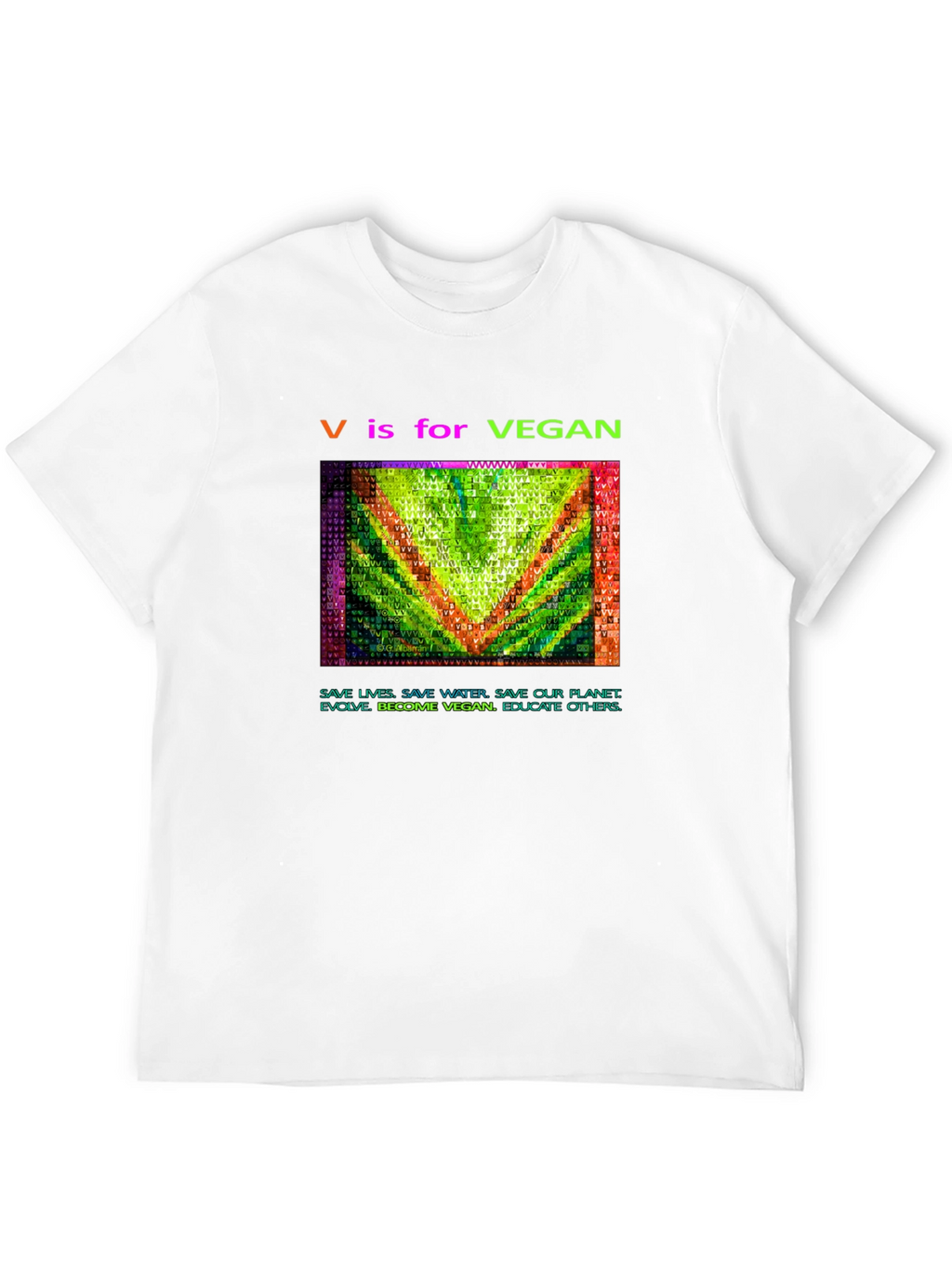 Vegan Graphic Tee - V is for Vegan