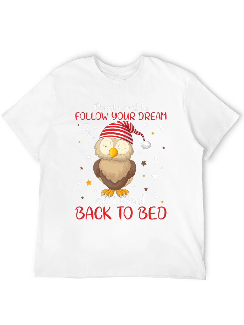 Follow Your Dream Owl T-Shirt - Sleepy Bedtime Tee