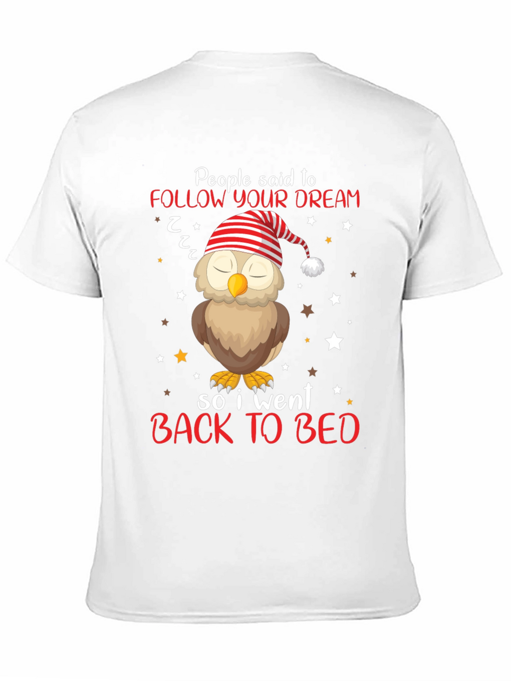 Follow Your Dream Owl T-Shirt - Sleepy Bedtime Tee