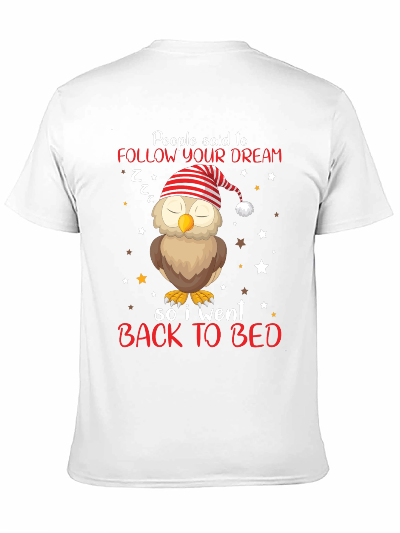 Follow Your Dream Owl T-Shirt - Sleepy Bedtime Tee