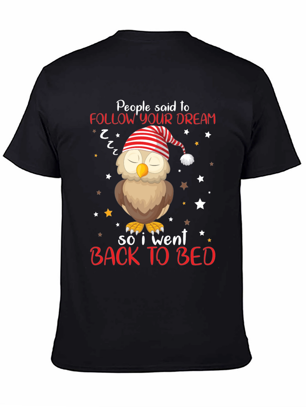 Follow Your Dream Owl T-Shirt - Sleepy Bedtime Tee