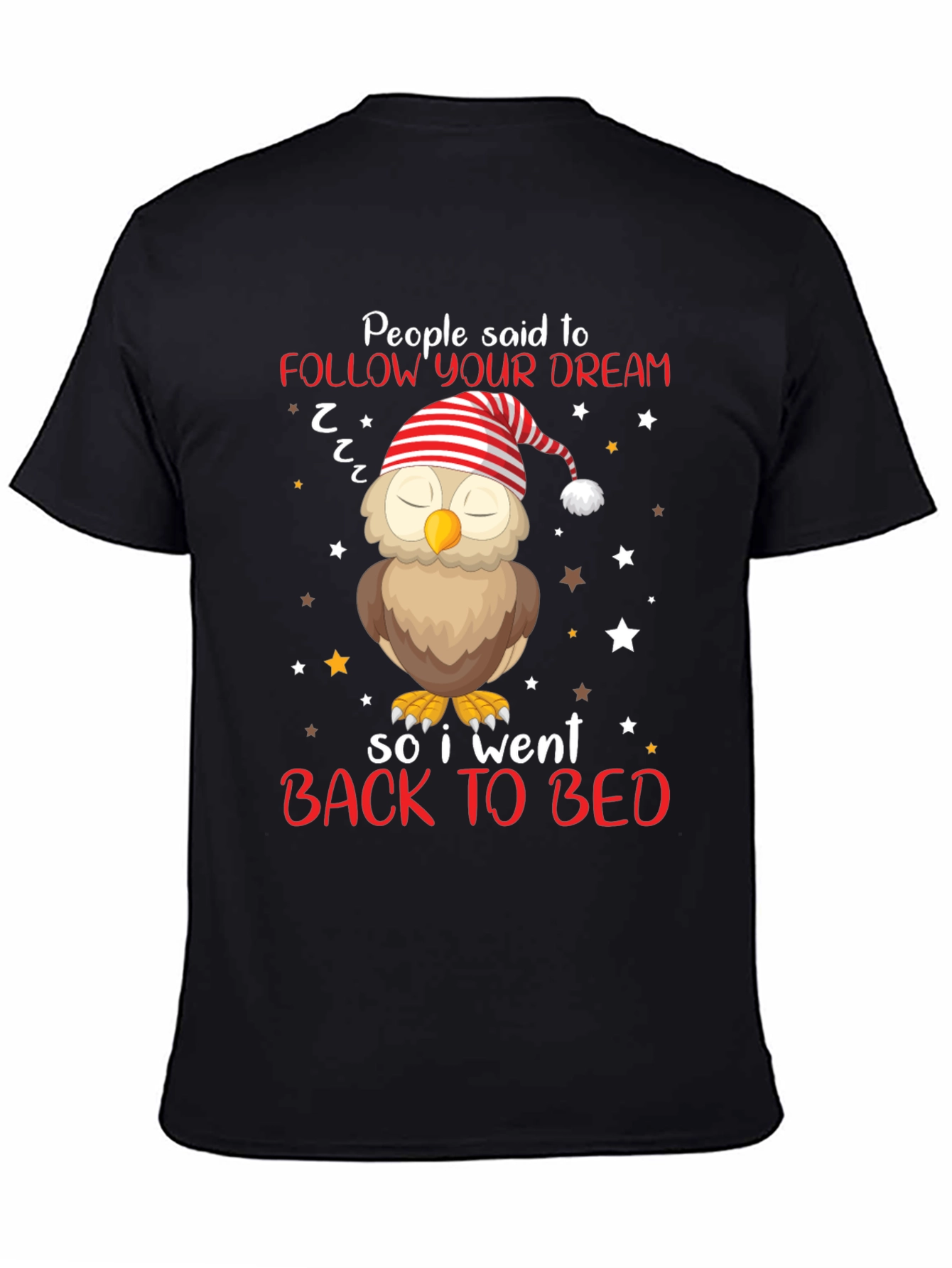 Follow Your Dream Owl T-Shirt - Sleepy Bedtime Tee