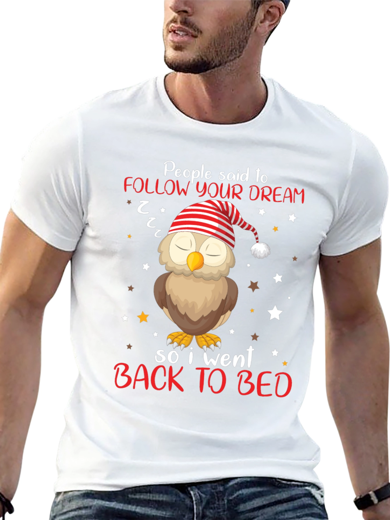 Follow Your Dream Owl T-Shirt - Sleepy Bedtime Tee