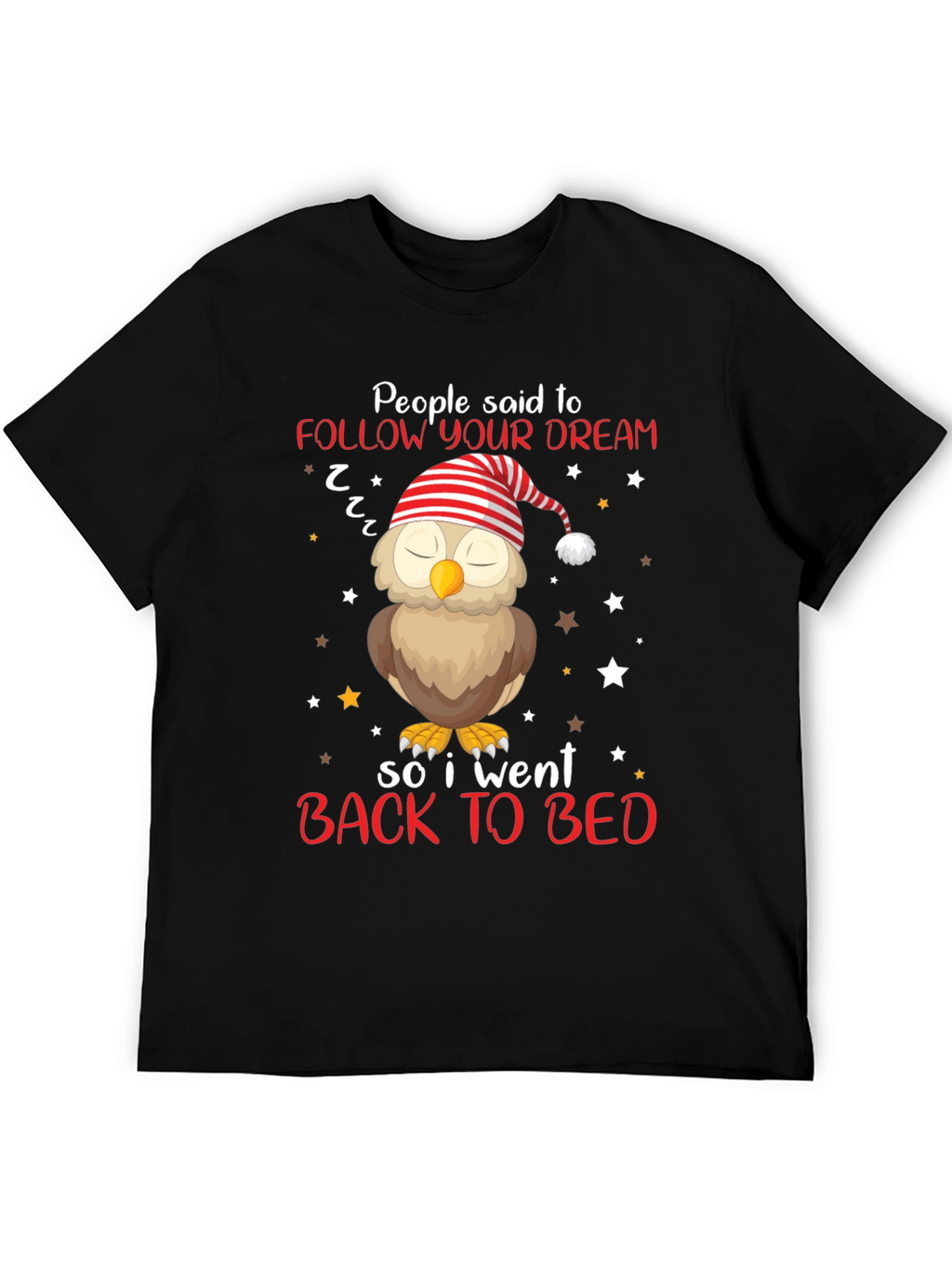 Follow Your Dream Owl T-Shirt - Sleepy Bedtime Tee