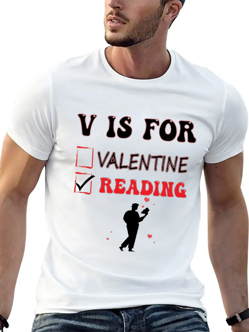 V Is For Reading Classic Cotton Tee – Unisex Comfort For Any Season