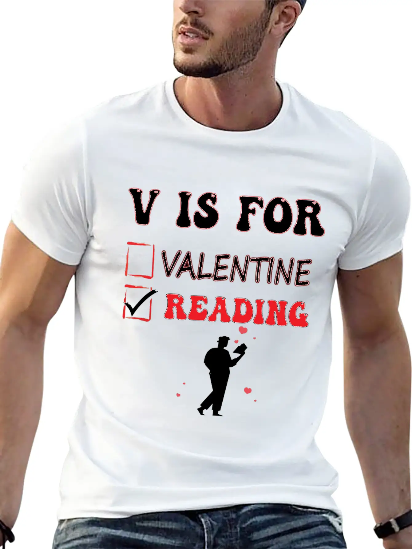 V Is For Reading Classic Cotton Tee – Unisex Comfort For Any Season