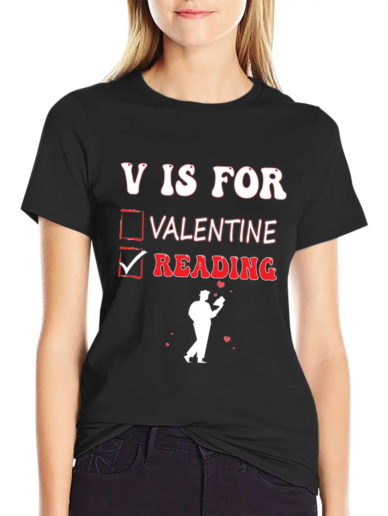 V Is For Reading Classic Cotton Tee – Unisex Comfort For Any Season