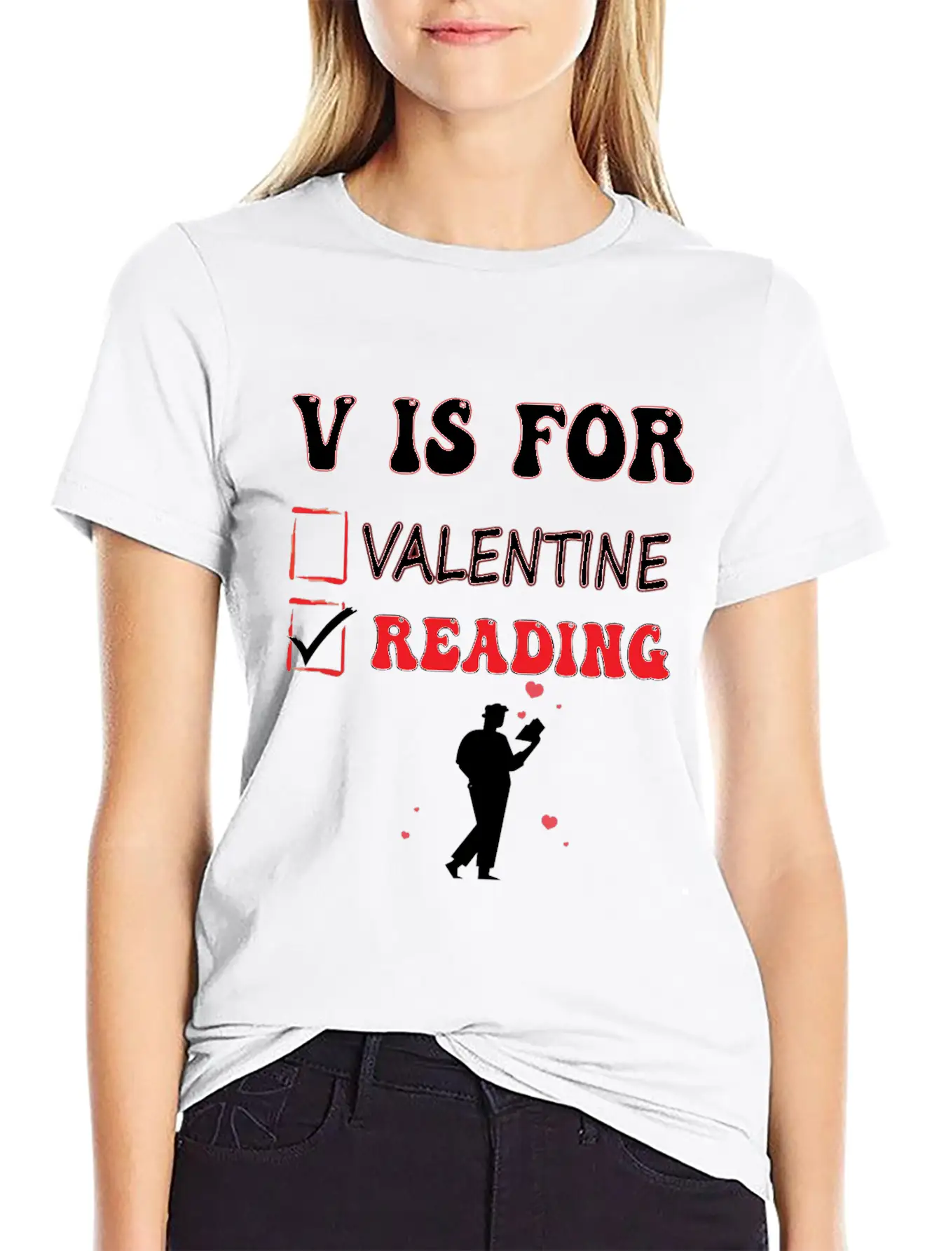 V Is For Reading Classic Cotton Tee – Unisex Comfort For Any Season