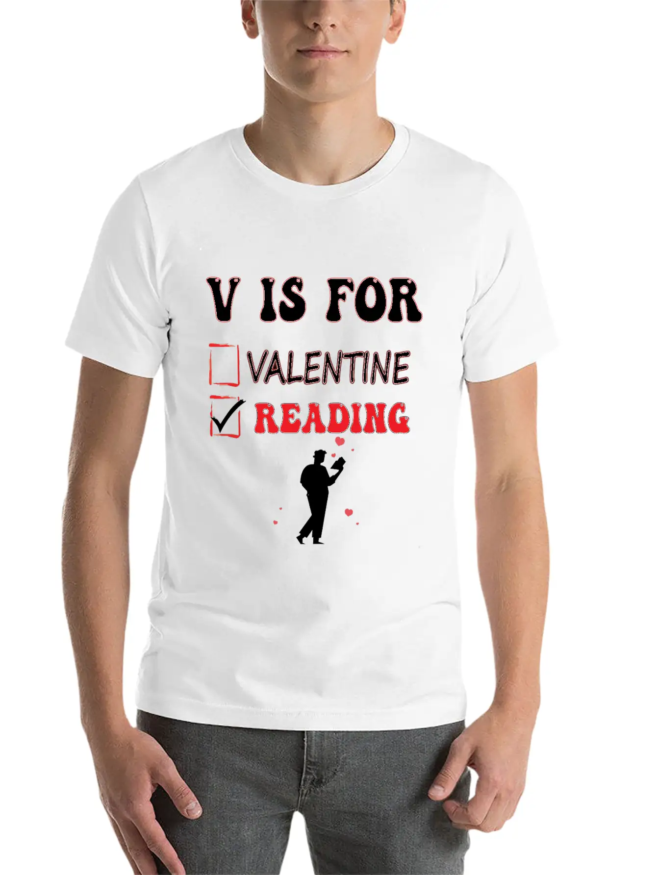 V Is For Reading Classic Cotton Tee – Unisex Comfort For Any Season