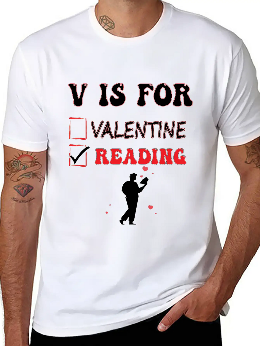 V Is For Reading Classic Cotton Tee – Unisex Comfort For Any Season