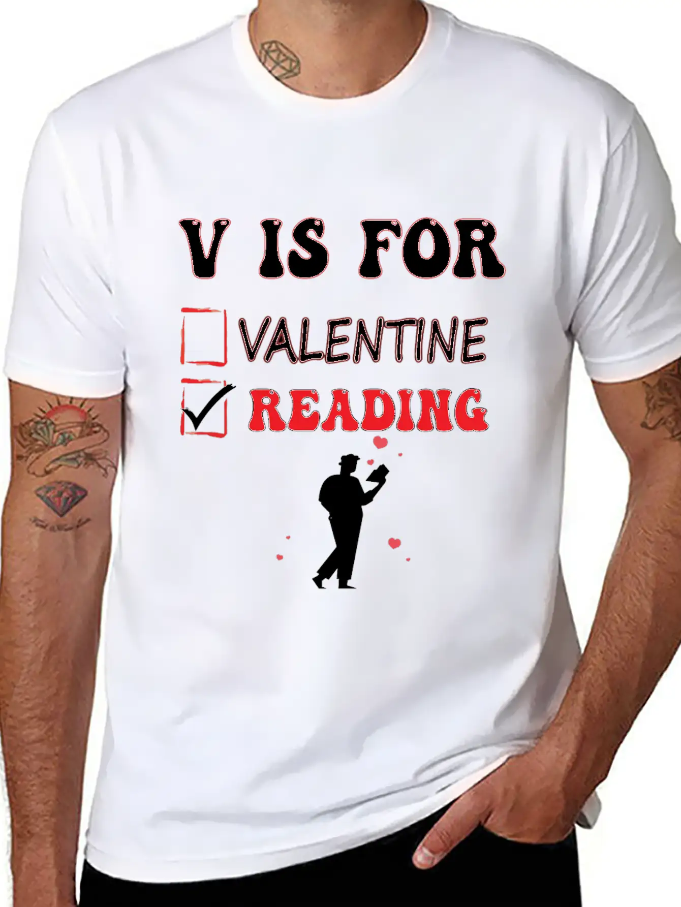 V Is For Reading Classic Cotton Tee – Unisex Comfort For Any Season